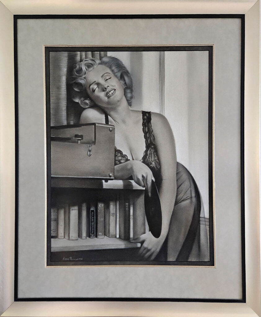 marilyn pastel framed