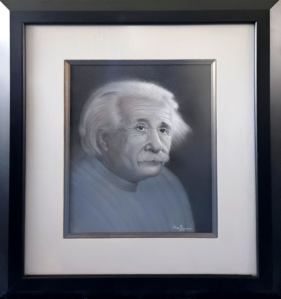 einstein pastel framed