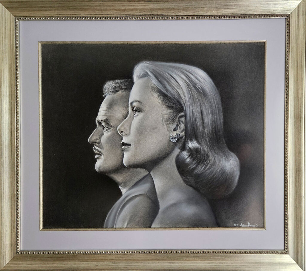 grace and the prince pastel framed