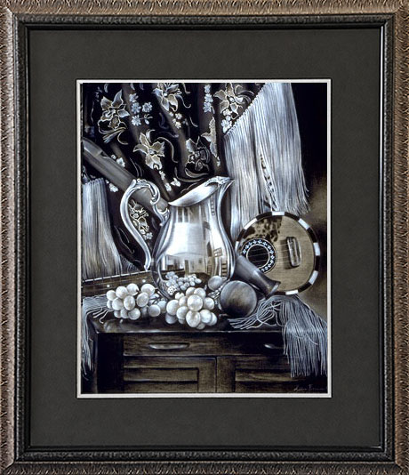 tribute pastel framed
